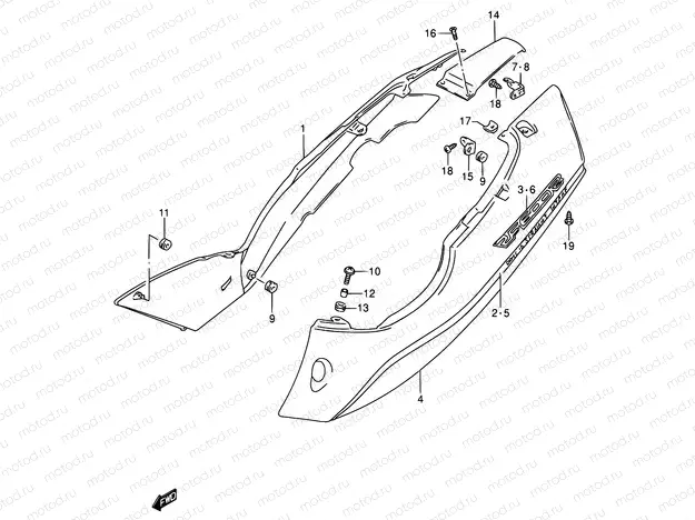 40A - FRAME COVER (MODEL V)