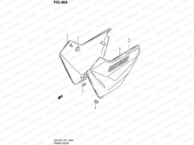 40A - FRAME COVER (MODEL Y/K1)