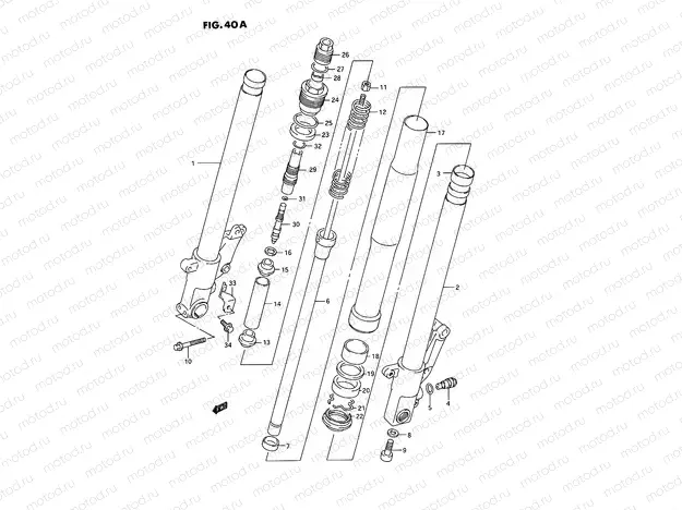 40A - FRONT DAMPER (MODEL R/S)