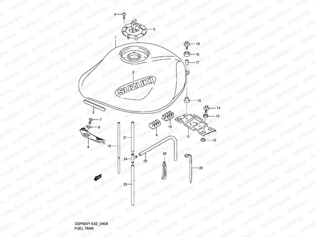 40A - FUEL TANK (MODEL K2)