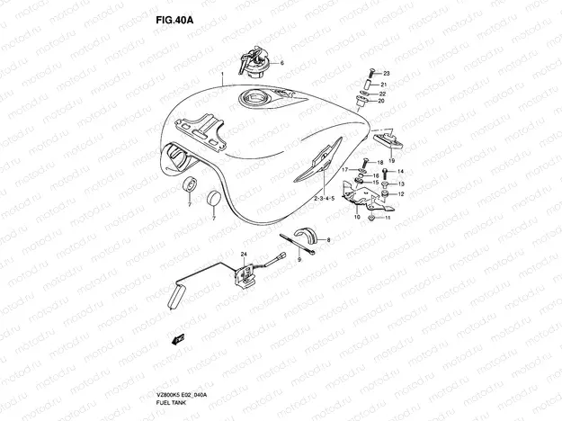 40A - FUEL TANK (MODEL K7/K8)
