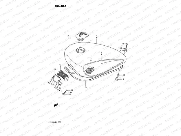 40A - FUEL TANK (MODEL L/M)
