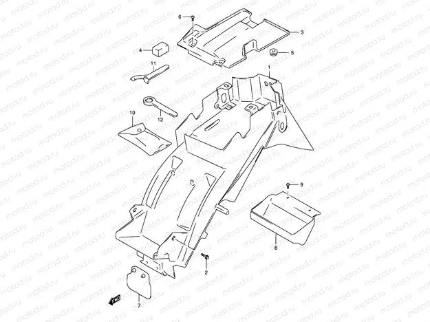 40A - REAR FENDER (GSF1200SAV)