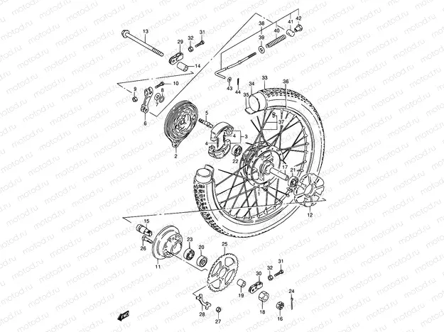 40A - REAR WHEEL (P36)
