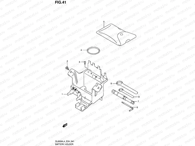 41 - BATTERY HOLDER