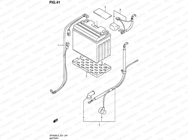 41 - BATTERY (SFV650L3 E24)