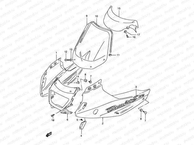 41 - COWLING BODY (MODEL T/V)