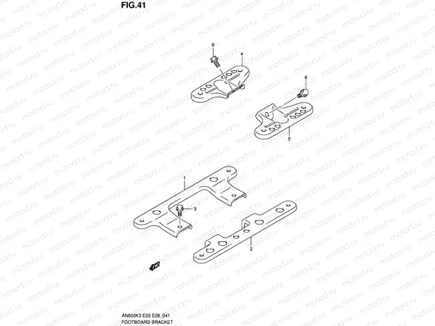 41 - FOOTBOARD BRACKET
