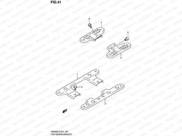 41 - FOOTBOARD BRACKET