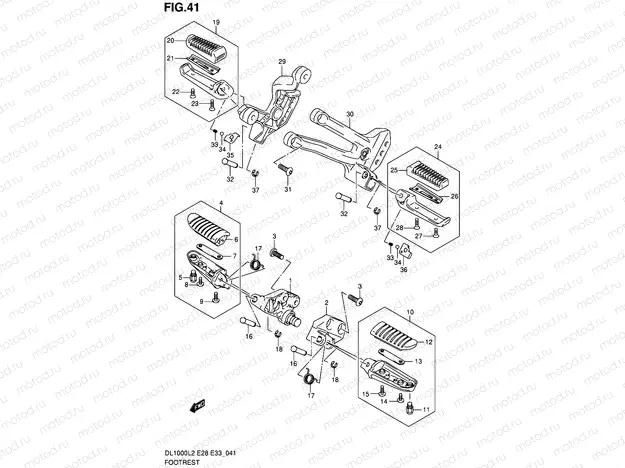 41 - FOOTREST