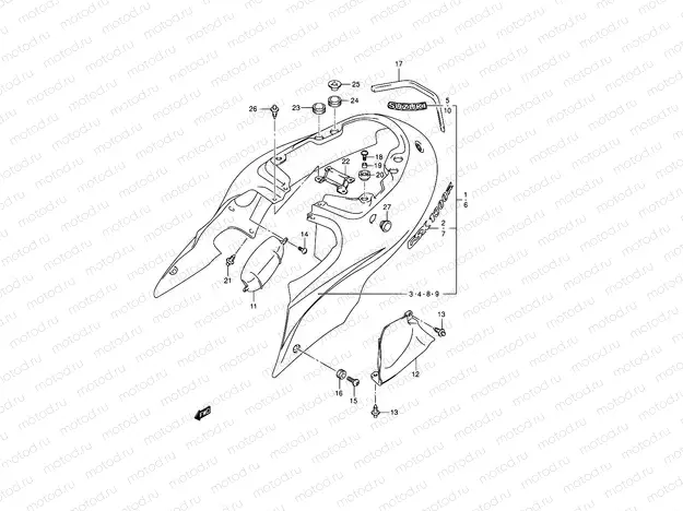 41 - FRAME COVER (MODEL K4)