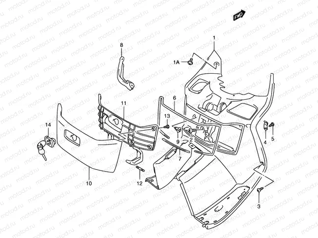 41 - FRONT BOX (MODEL W/X/Y)