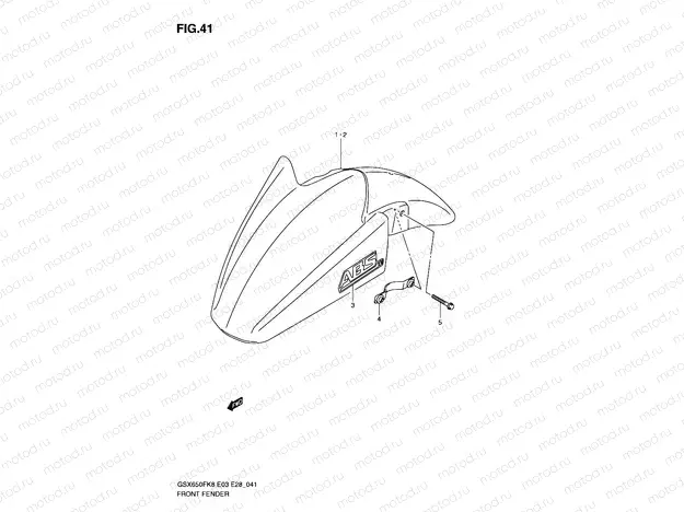 41 - FRONT FENDER