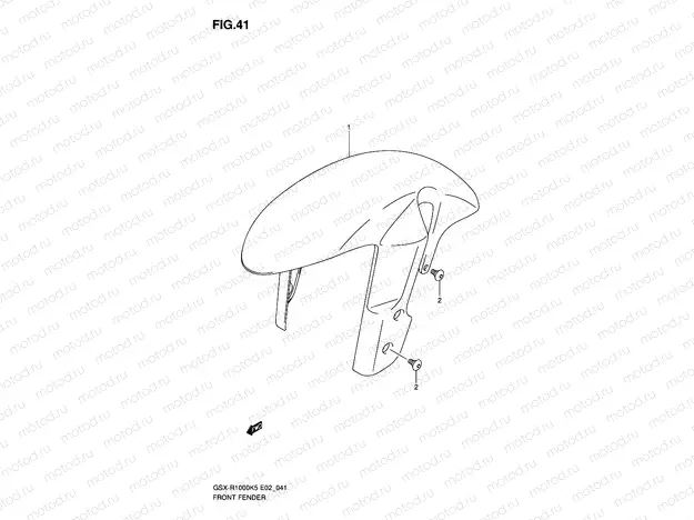 41 - FRONT FENDER