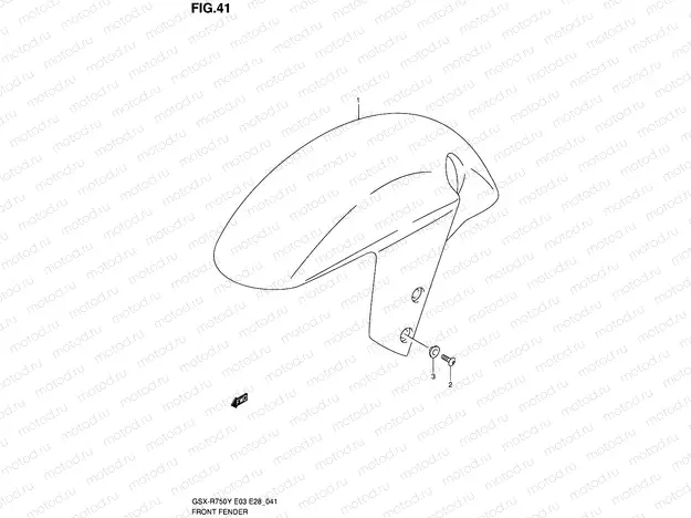 41 - FRONT FENDER