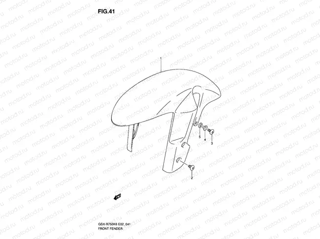 41 - FRONT FENDER