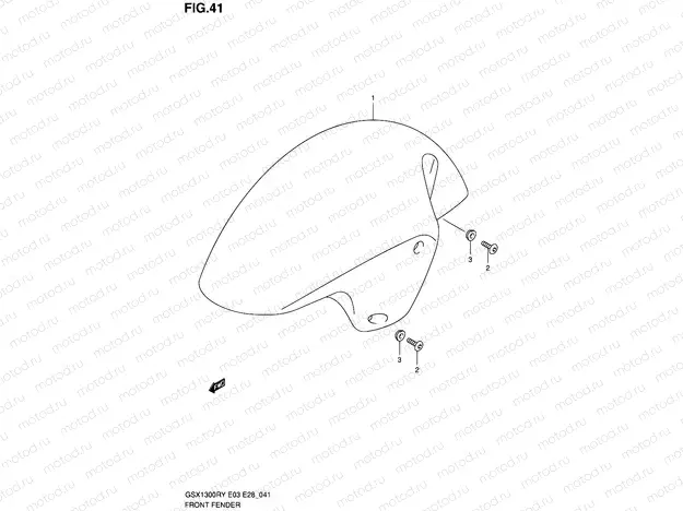 41 - FRONT FENDER