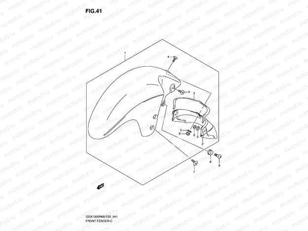 41 - FRONT FENDER