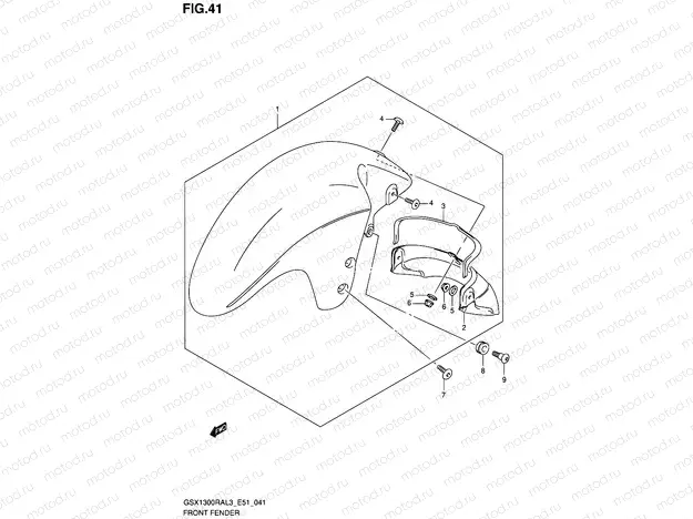 41 - FRONT FENDER