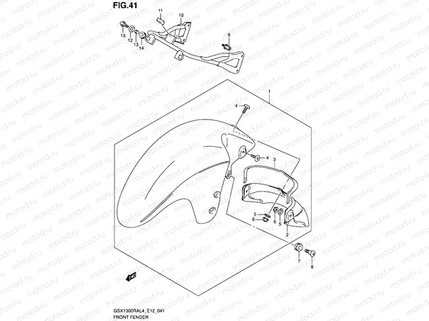 41 - FRONT FENDER