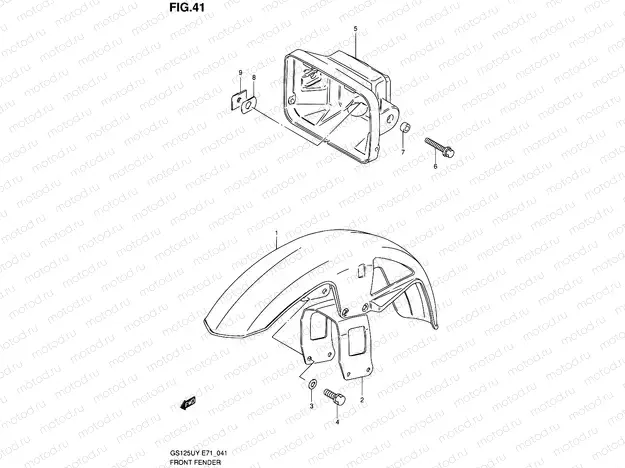 41 - FRONT FENDER - HEADLAMP HOUSING