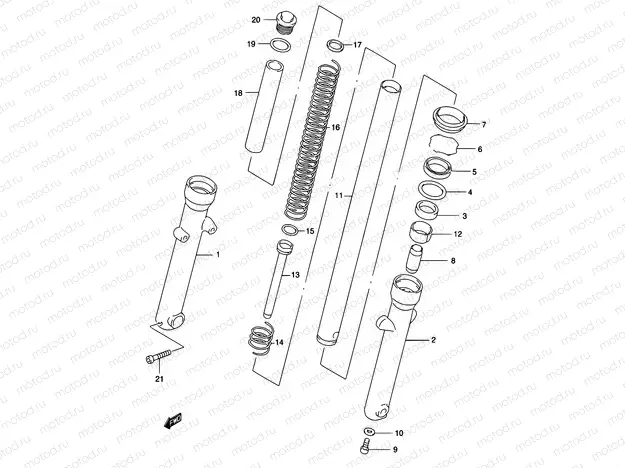 41 - FRONT FORK DAMPER