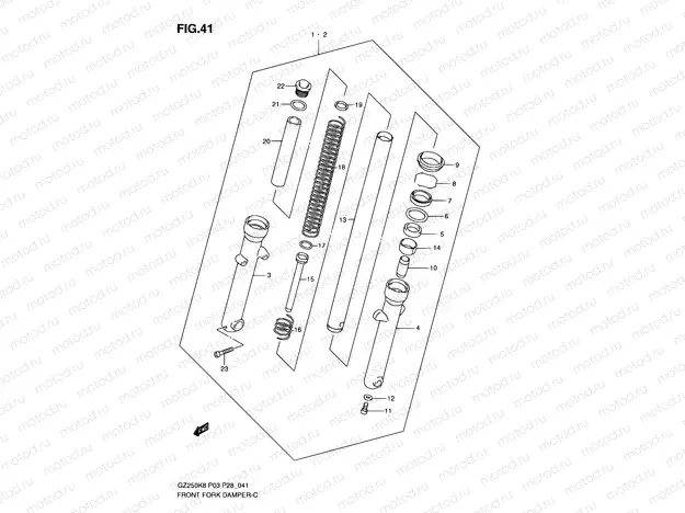 41 - FRONT FORK DAMPER