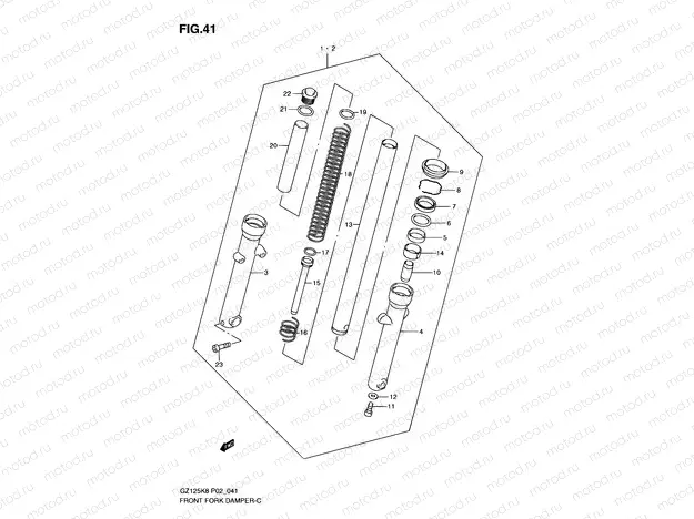 41 - FRONT FORK DAMPER