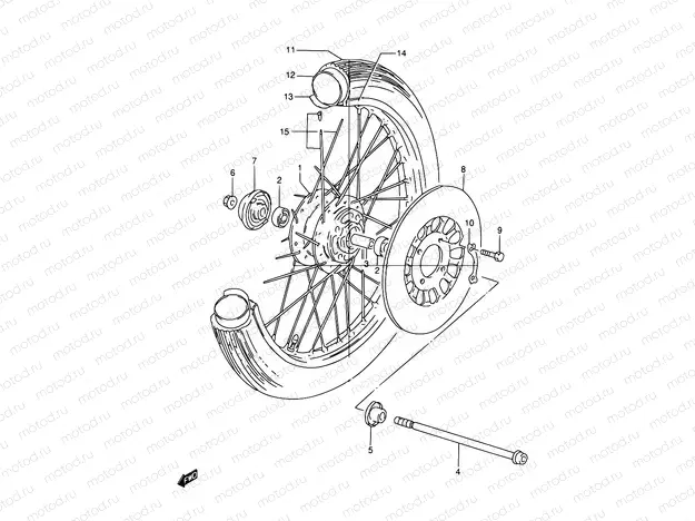 41 - FRONT WHEEL