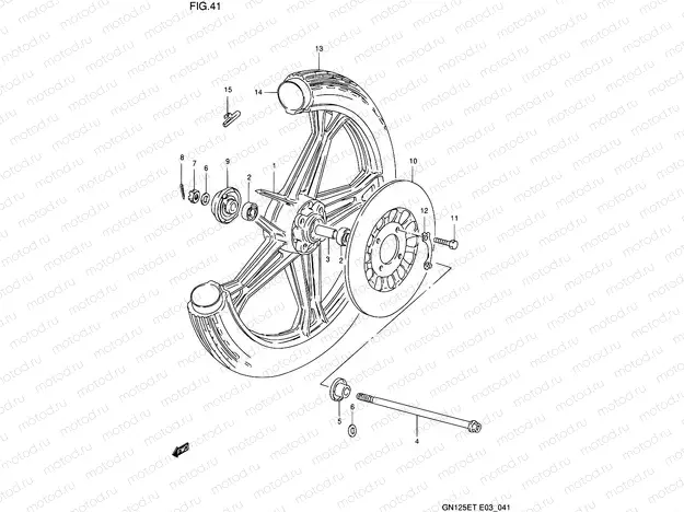 41 - FRONT WHEEL