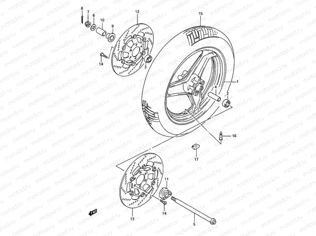 41 - FRONT WHEEL