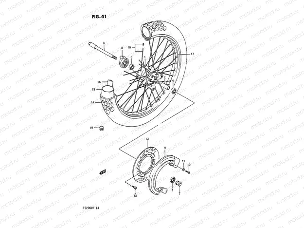 41 - FRONT WHEEL (E24)