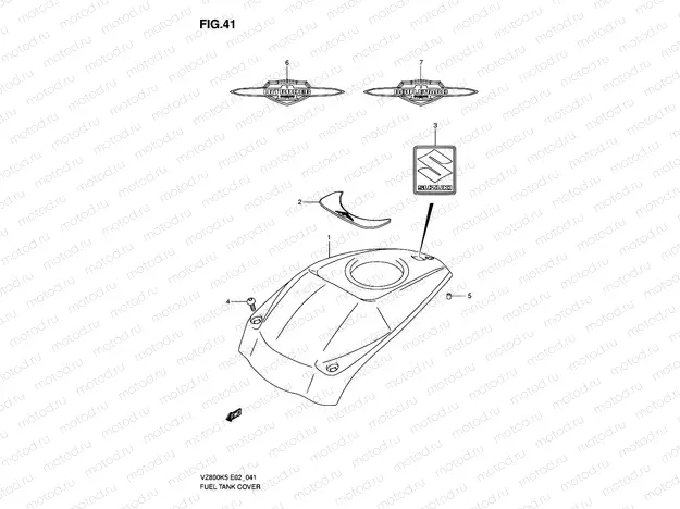 41 - FUEL TANK COVER