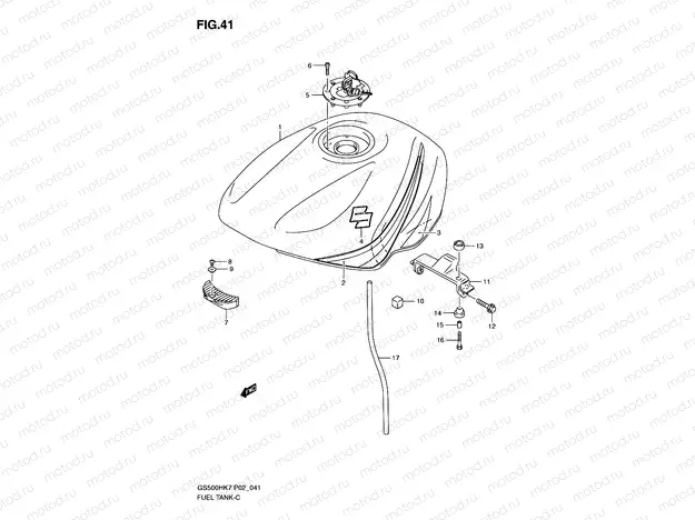 41 - FUEL TANK (MODEL K7)