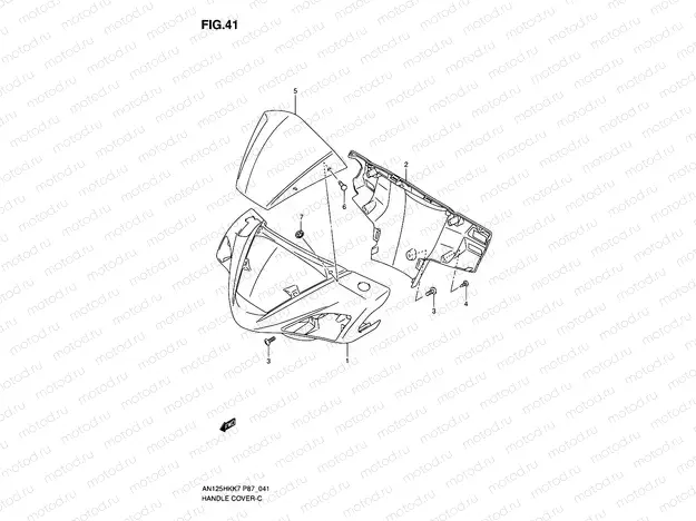 41 - HANDLE COVER