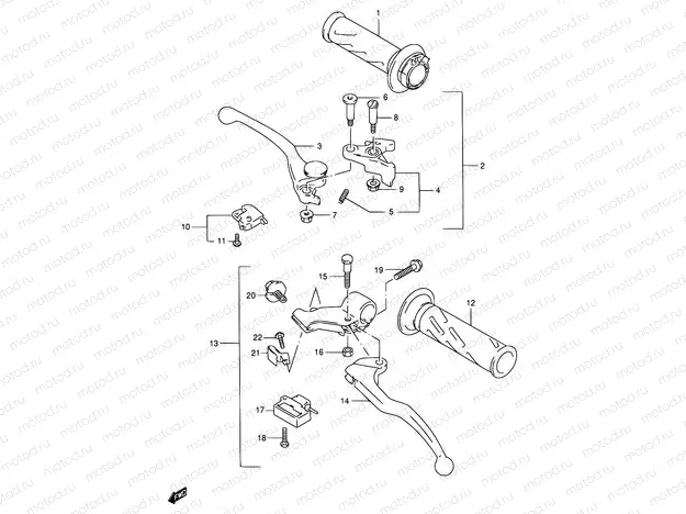41 - HANDLE LEVER (MODEL T/V)