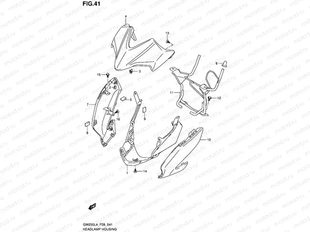 41 - HEADLAMP HOUSING