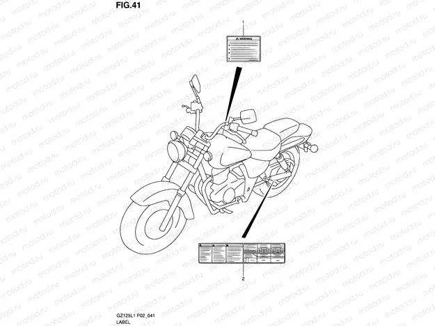 41 - LABEL  (MODEL P19)