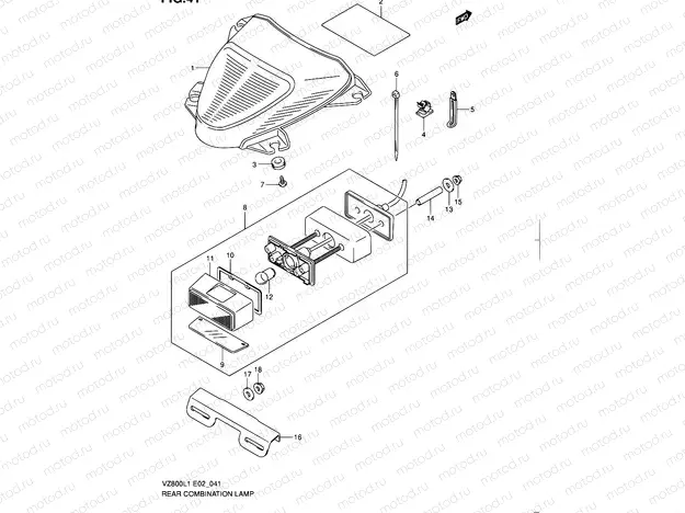 41 - REAR COMBINATION LAMP