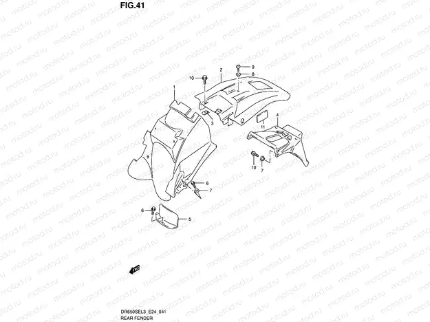 41 - REAR FENDER