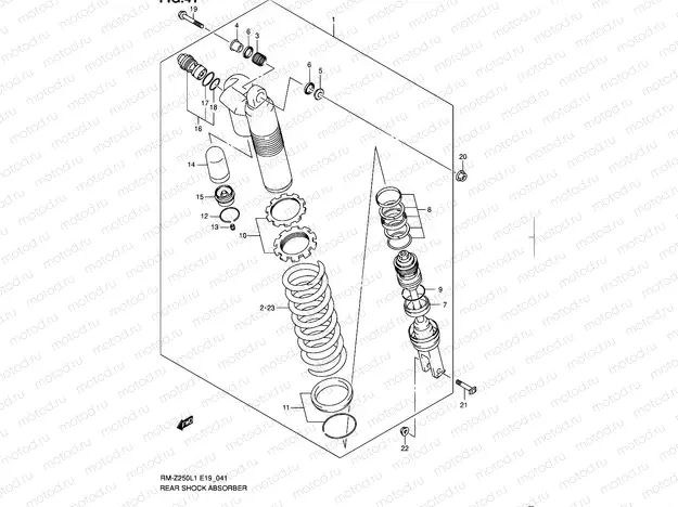 41 - REAR SHOCK ABSORBER