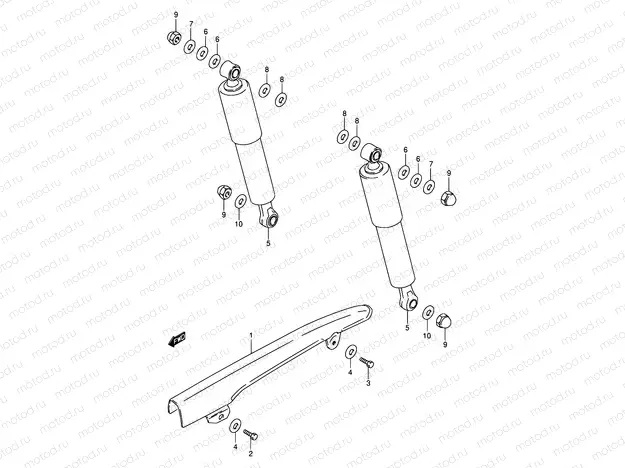 41 - REAR SHOCK ABSORBER (E94,P09,P48)