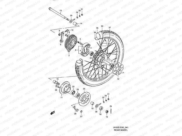 41 - REAR WHEEL