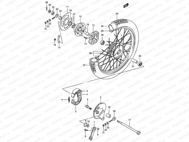 41 - REAR WHEEL