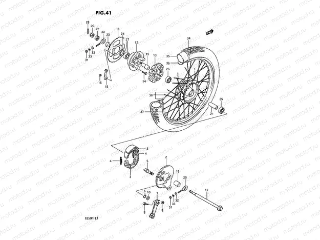 41 - REAR WHEEL