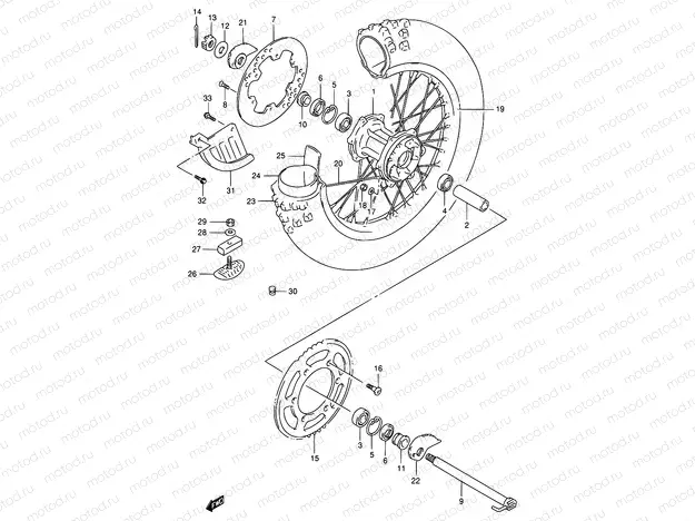 41 - REAR WHEEL