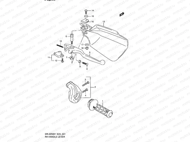 41 - RH HANDLE LEVER