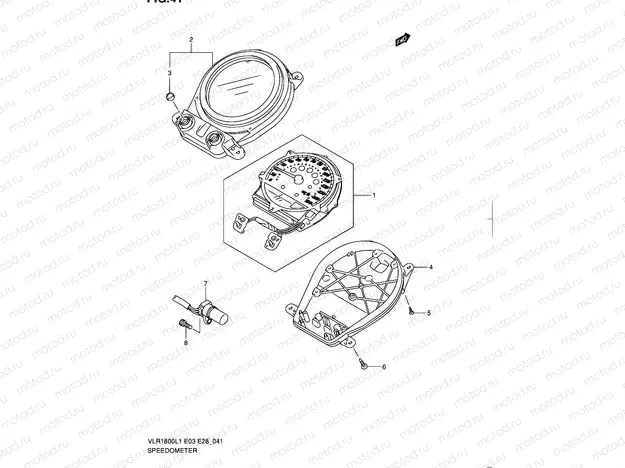 41 - SPEEDOMETER (VLR1800L1 E03)
