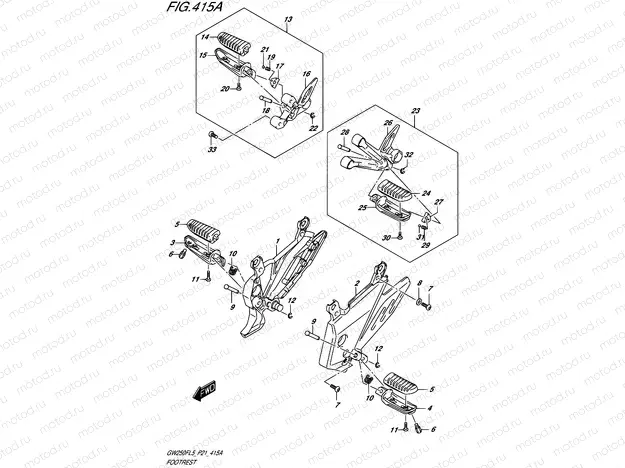 415A - FOOTREST