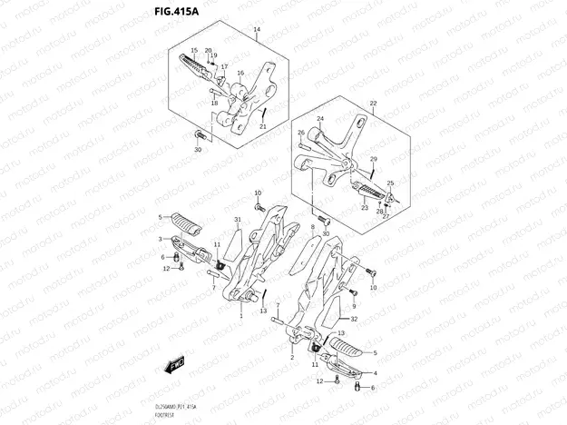 415A - FOOTREST